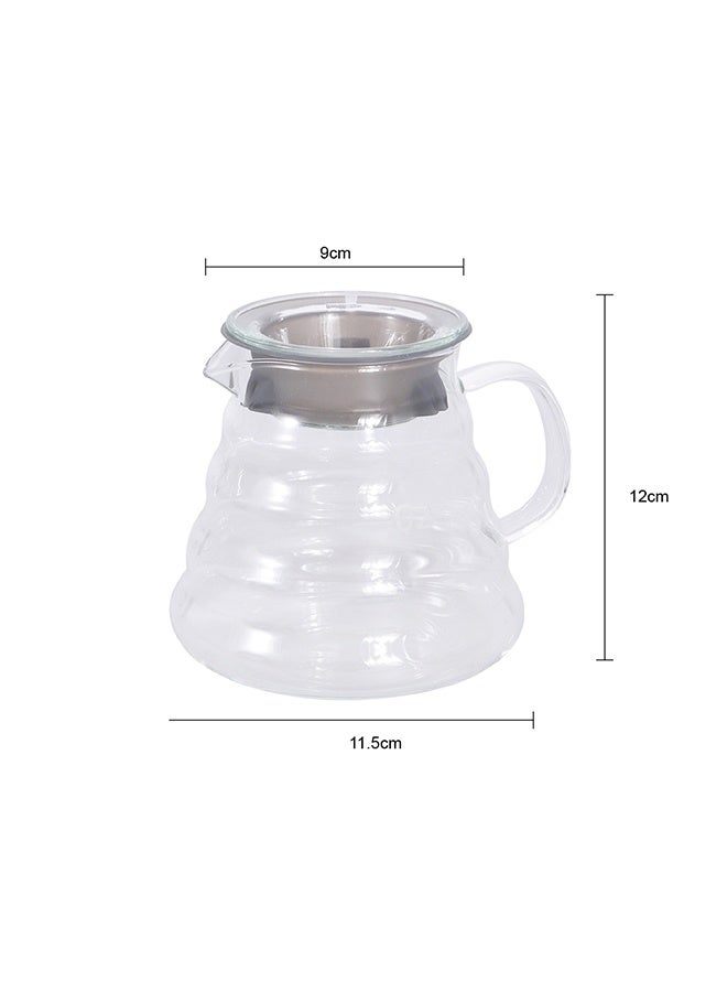 Noon East Coffee Server – Heat-Resistant Glass Carafe for Fresh Brewed Coffee - White 600ml - Image 4